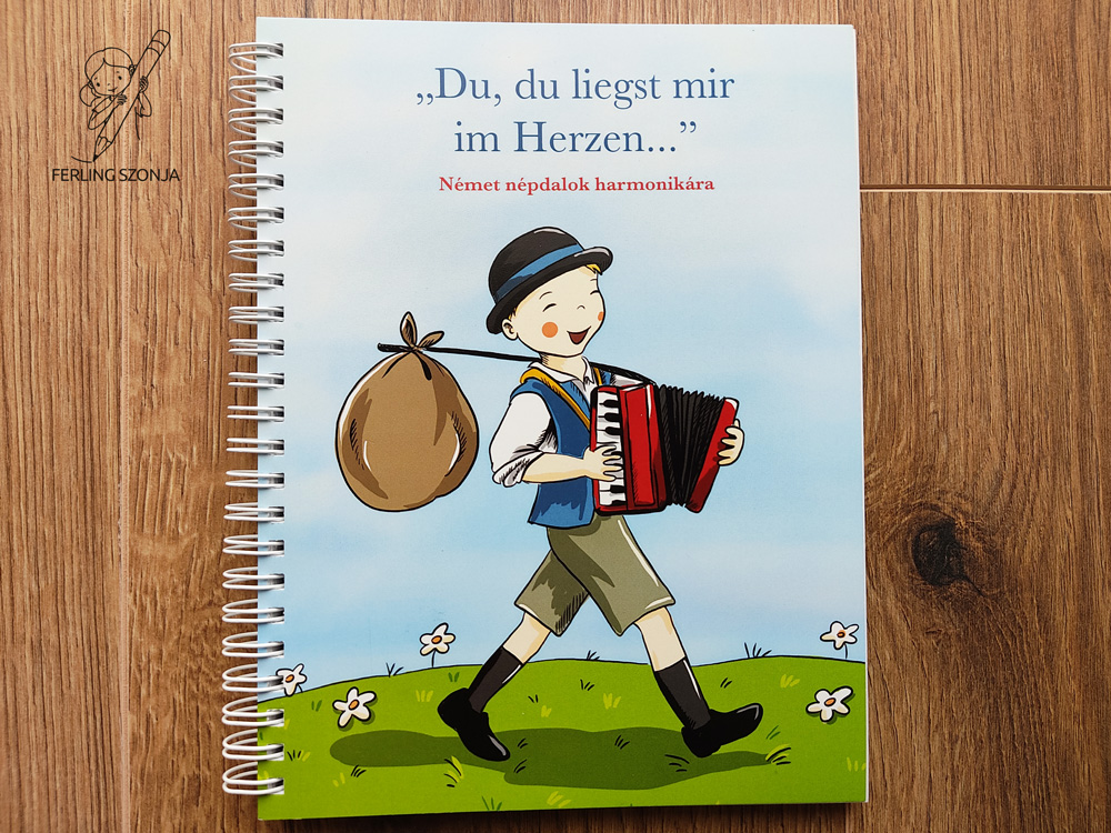 “Du, du liegst mir im Herzen…” – német népdalok harmonikára – borító